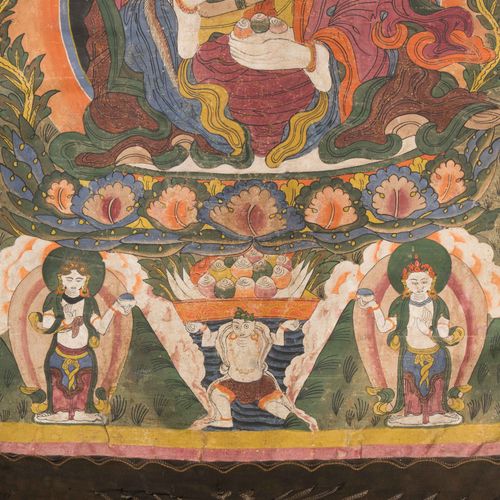 Thangka des Padmasambhava Thangka of Padmasambhava

Tibet, 18th/19th c. Paint on&hellip;