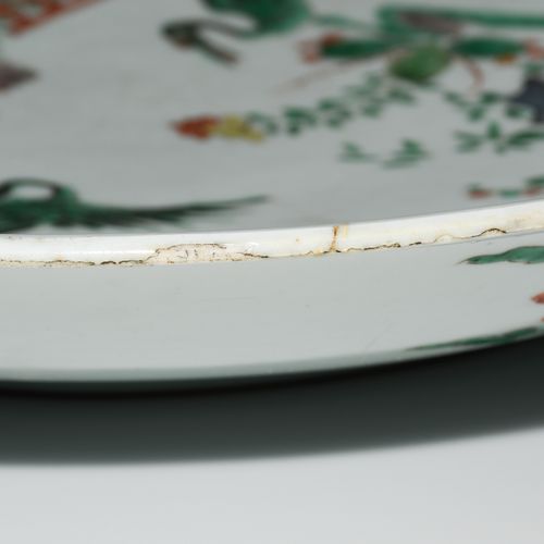 Platte Plate

China, Qing dynasty. Porcelain. Underglazed blue leaf mark in a do&hellip;