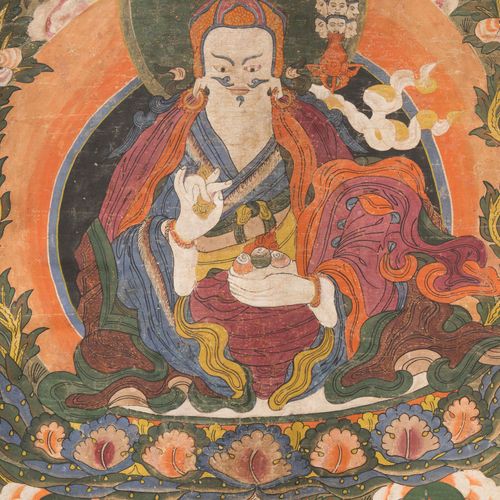 Thangka des Padmasambhava Thangka de Padmasambhava

Tibet, 18e/19e siècle. Coule&hellip;
