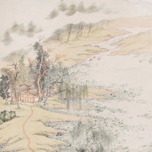 Malerei Malerei

China, Ende 20.Jh. Tusche und Farbe auf Papier. Nach Wang Hui, &hellip;