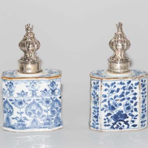 2 Teedosen 2 cajas de té

China, siglo XIX. Porcelana. Decoración floral en azul&hellip;
