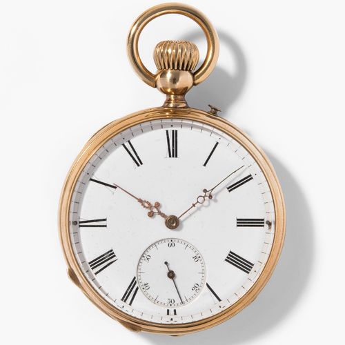 Gold-Taschenuhr, um 1880 Gold-Taschenuhr, um 1880

585 Goldgehäuse partiell guil&hellip;