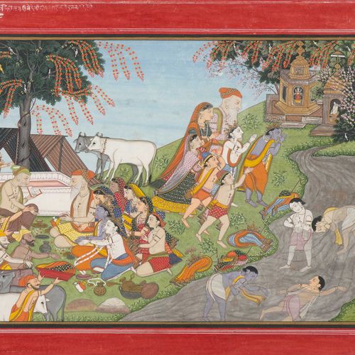 Miniaturmalerei Pintura en miniatura

India, siglo XIX, región de Pahari. Colore&hellip;