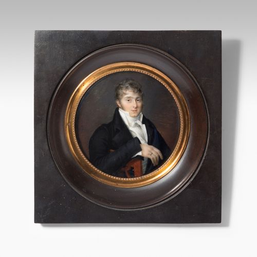 Porträtminiatur Miniature de portrait 
Genève, daté 1806, signé à gauche : Henri&hellip;