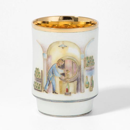 Liturgischer Becher Liturgical cup

Dated 1978. Enamel/silver gilded. Meinrad Bu&hellip;