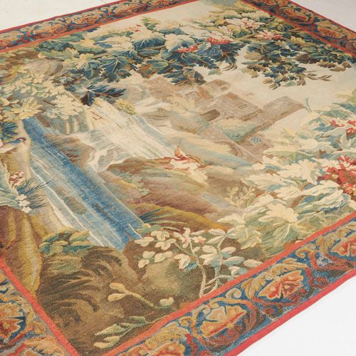 Gobelin Tapestry

Probably France, around 1750. At a river, in the midst of a be&hellip;