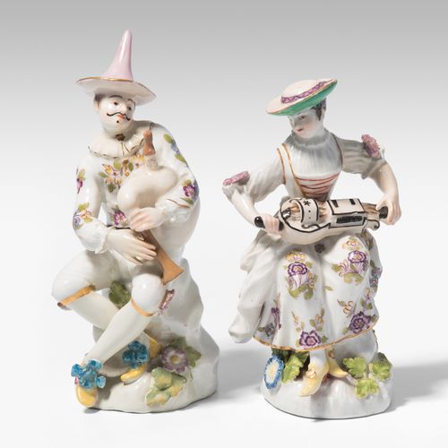 Meissen, 1 Paar Figuren Meissen, 1 paire de figurines

Milieu du 18e s. Porcelai&hellip;