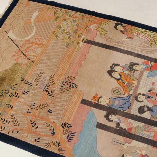 Peking-Bildteppich Peking tapestry

China, around 1940. Fancy pattern. Courtly s&hellip;