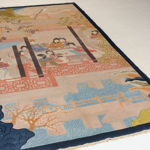 Peking-Bildteppich Peking tapestry

China, around 1940. Fancy pattern. Courtly s&hellip;