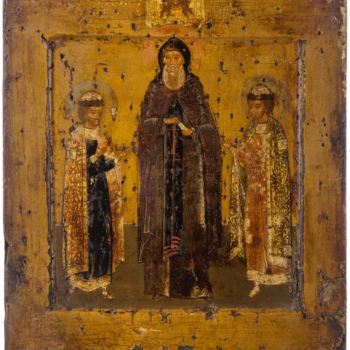 Heiligenikone Icon of saint

Russian, end of 18th century. Tempera over canvas a&hellip;