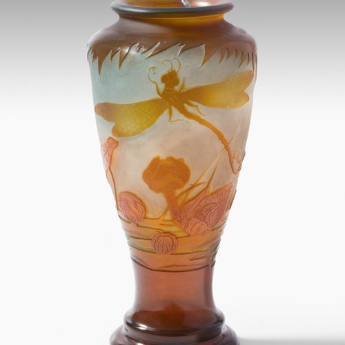 Emile Gallé, Vase Emile Gallé, Vase 
Nancy, 1904-1906, signature gravée en relie&hellip;