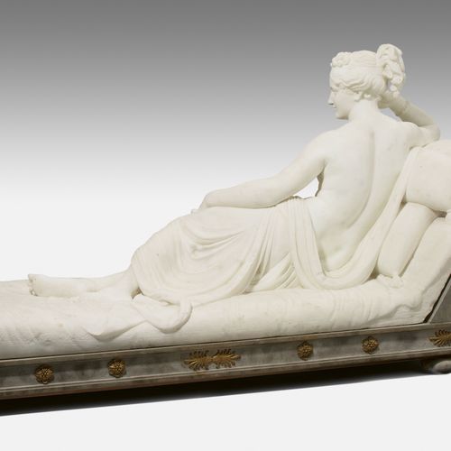 Figur, Pauline Borghese als Venus Victrix 图为宝琳-博尔赫斯饰演的维纳斯-维克多。

可能是意大利，19世纪，根据安东&hellip;