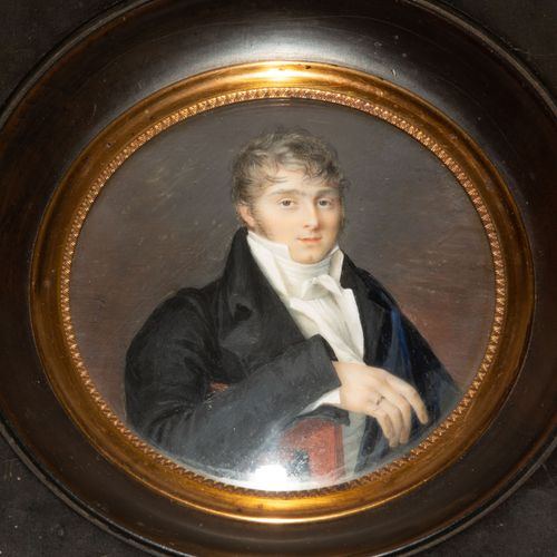 Porträtminiatur Miniature de portrait

Genève, daté 1806, signé à gauche : Henri&hellip;