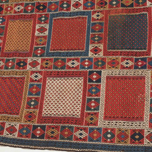 Verneh Verneh

S-Caucasus, c. 1900. Fine needlework on flat weave. Tastefully wo&hellip;