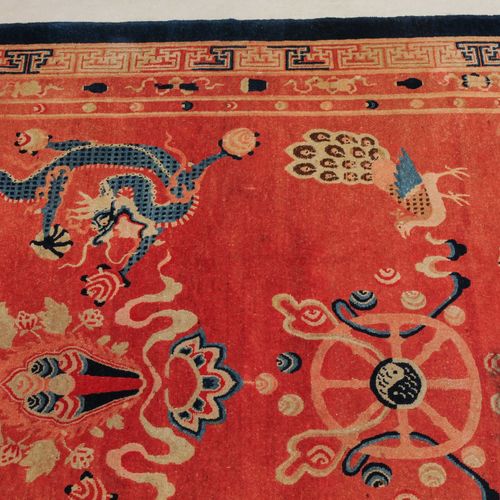 Pao-Tao Pao-Tao

S-Mongolia, around 1940. Temple carpet. The rare pink ground is&hellip;