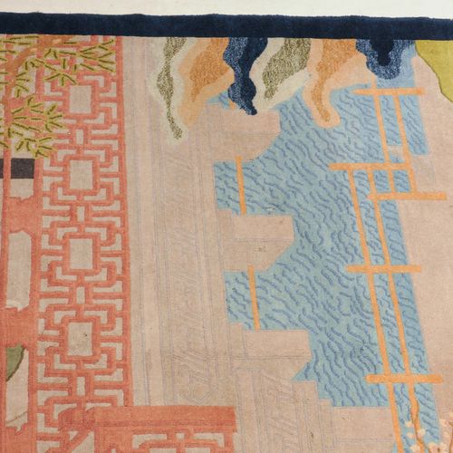 Peking Bildteppich Tapis pékinois 
Chine, vers 1940. Motifs originaux. Scène de &hellip;