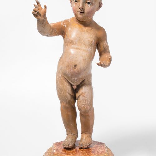 Jesuskind (Bambino Gesú) Enfant Jésus (Bambino Gesú) 
Italie, 18e s. Bois sculpt&hellip;