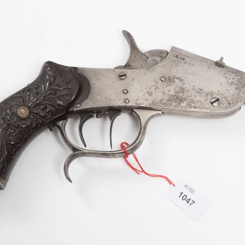 Salonpistole Salon pistol

Belgium, around 1860, Flobert system. Octagonal barre&hellip;