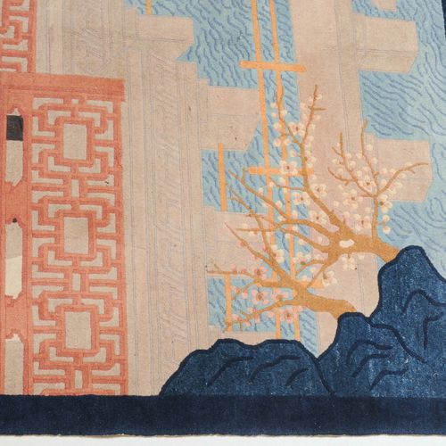 Peking Bildteppich Tapis pékinois 
Chine, vers 1940. Motifs originaux. Scène de &hellip;