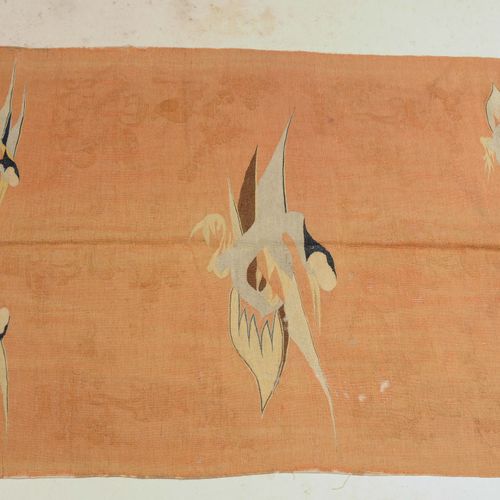 Mongolisches Flachgewebe Tissu plat de Mongolie 
Mongolie, vers 1920, tissage fi&hellip;
