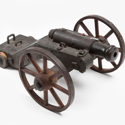 Modell-Kanone Model cannon

Switzerland, Germany, 19th century. Iron barrel (L 3&hellip;