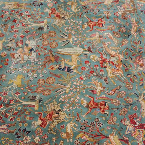 TÄBRIS Tabriz 
Perse du Nord Ouest, vers 1940, motif de tapis du 17e siècle (dyn&hellip;