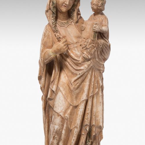 MARIA MIT KIND Maria con bambino

Nello stile del gotico francese, XIX secolo. A&hellip;