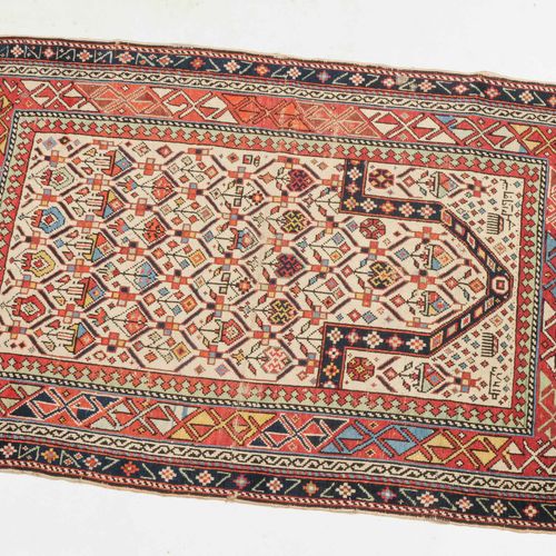 Daghestan-Gebetsteppich Daghestan prayer rug

NE Caucasus, c. 1900, illegibly si&hellip;