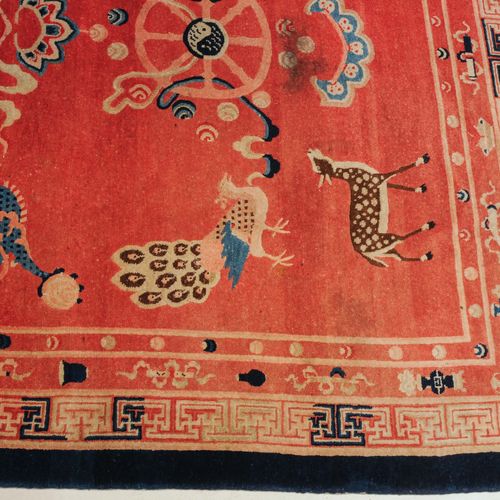 Pao-Tao Pao-Tao

S-Mongolia, around 1940. Temple carpet. The rare pink ground is&hellip;