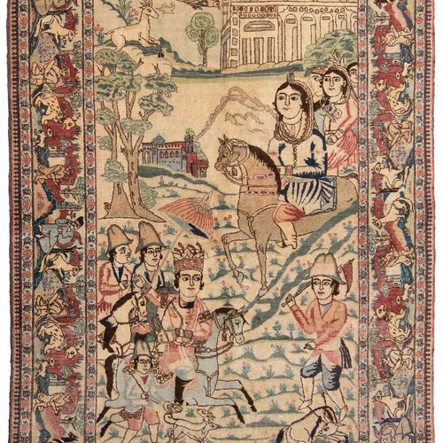 Täbris-Bildteppich Tapis de Tabriz 
Perse du Nord-Ouest, vers 1910. Le champ pri&hellip;