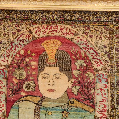 Kashan Seide Bildteppich Tapis de Kashan en soie 
Z Perse, vers 1900. Matériau d&hellip;