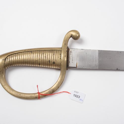Kurzsäbel, Sabre Briquet 短剑，军刀剑杆

邦联。一件式无印良品铜柄，有28条握柄筋。空白，无凹槽的单刃刀（长59.5厘米），单刃刀长1&hellip;