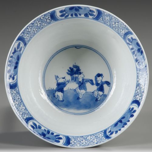 A CHINESE BLUE AND WHITE KLAPMUTS BOWL, KANGXI SIX CHARACTER MARK AND OF THE PER&hellip;