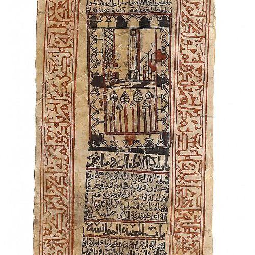 A TALISMANIC SCROLL, ANDALUSIA, 11TH-12TH CENTURY Arabic manuscript on paper, wr&hellip;