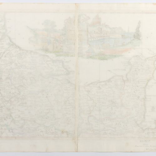 Gravure, 375 x 482 mm. Carte de la Normandie d'après la … | Drouot.com