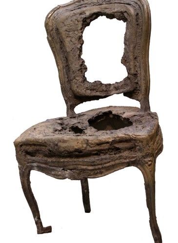 ARMAN (1928-2005) The Day after, Pompei?s syndrome - 1984 - Chaise calcinée, scu&hellip;