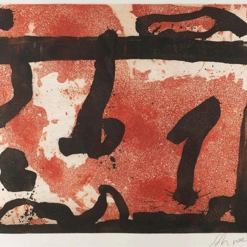 Emil SCHUMACHER EMIL SCHUMACHER 1912 Hagen - 1999 Ibiza UNTITLED Aquatint and et&hellip;