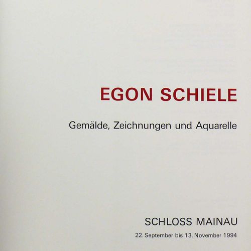 Null 4 art books Egon Schiele, paintings drawings and watercolours, Insel Mainau&hellip;
