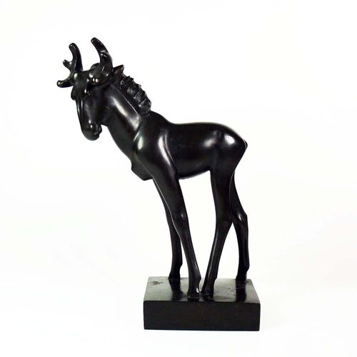Null Mäntynen, Jussi (Helsinki 1886 - 1978) ''Young Elk''; from 1930; bronze, da&hellip;