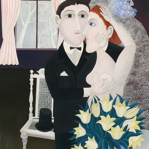 Null Epple, Bruno (1931 Rielasingen) ''Beautiful Bride''; olio/colore; firmato e&hellip;