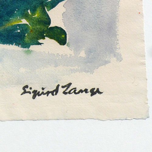 Null Lange, Sigurd (1904 Pfullendorf - 2000) ''Natura morta di fiori''; acquerel&hellip;