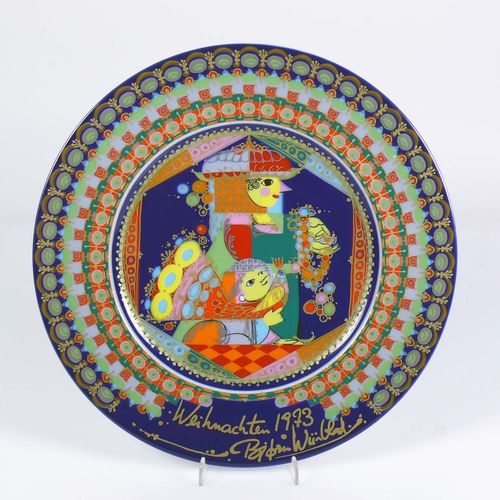 Null collection Björn Wiinblad-Christmas plates years 1971 - 1994; altogether 24&hellip;