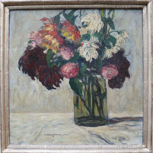 Null Ackermann, Otto (1872 Berlin - 1953 Düsseldorf) ''Flower Still Life in Vase&hellip;