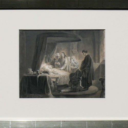 Null Hess, Hieronymus (Bâle 1799 - 1850) ''Réveil du jeune homme de Naim'' par J&hellip;