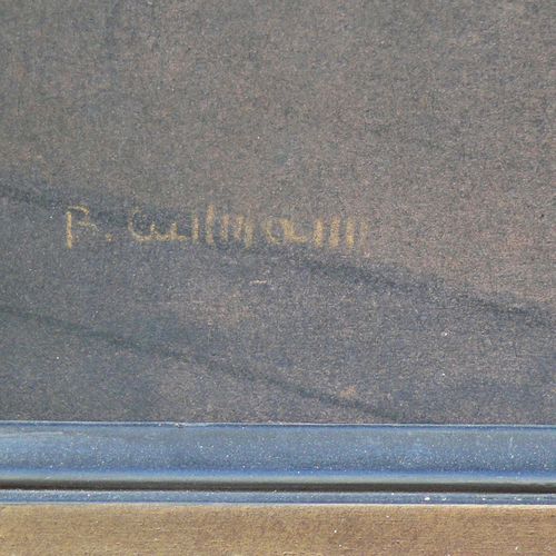 Null Cullmann, Bernard (Namborn 1903 - 1977) "'东方美人'；坐在沙发上，手里拿着镜子，面前是黑暗的背景；装饰部分用&hellip;