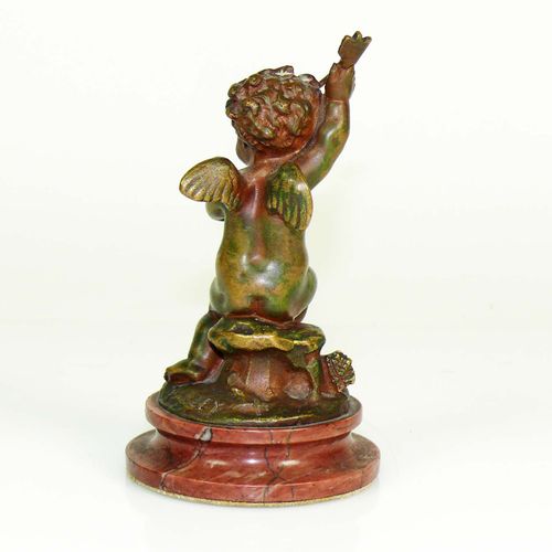Null Kley, Louis (1833 Sens - 1911 Paris) ''Amor'' ; sur socle ; bronze ; signe &hellip;