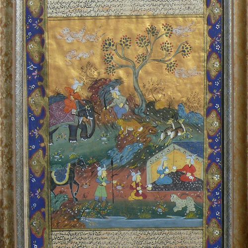 Null 4 div. Persian miniatures various motifs; landscape/hunting and palace moti&hellip;