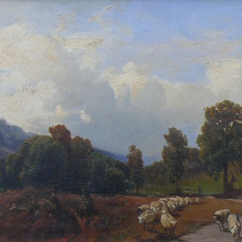 Null Bromeis, August (Kassel 1813 - 1881) ''Paysage d'été'' ; au premier plan, p&hellip;