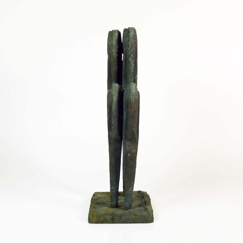 Null Schäffenacker, Helmut Friedrich (Ulm 1921 - 2010) "'抽象的马'"；青铜；签名在平坦的长方形底座上；&hellip;