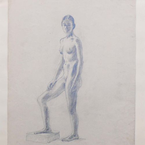 Null Szadurska, Kasia von (1876 Moscow - 1942 Meersburg/Überlingen) "'站立的女性裸体'；短&hellip;